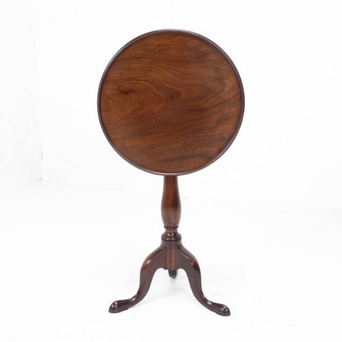GEORGIAN MAHOGANY DISH TOP TRIPOD WINE TABLE C1800 GEORGE III TILTTOP SIDE - ADDITIONAL PHOTO 2