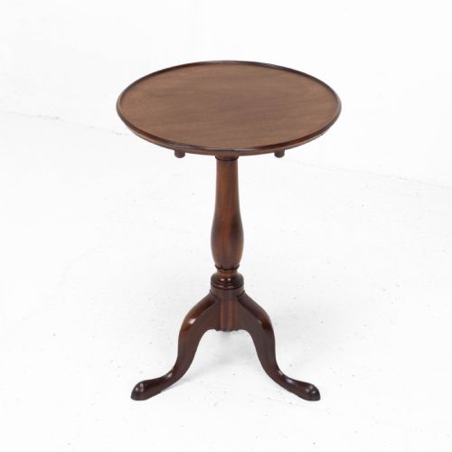 GEORGIAN MAHOGANY DISH TOP TRIPOD WINE TABLE C1800 GEORGE III TILTTOP SIDE - ADDITIONAL PHOTO 3
