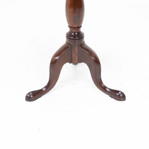 GEORGIAN MAHOGANY DISH TOP TRIPOD WINE TABLE C1800 GEORGE III TILTTOP SIDE - ADDITIONAL PHOTO 9