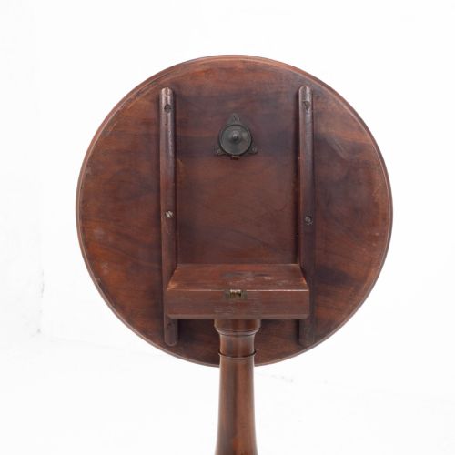 GEORGIAN MAHOGANY DISH TOP TRIPOD WINE TABLE C1800 GEORGE III TILTTOP SIDE - ADDITIONAL PHOTO 14