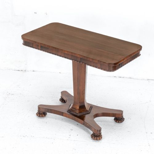 william iv rosewood pedestal side console table c1835 occasional victorian - CATEGORY: ANTIQUE TABLES - DATED 19TH CENTURY