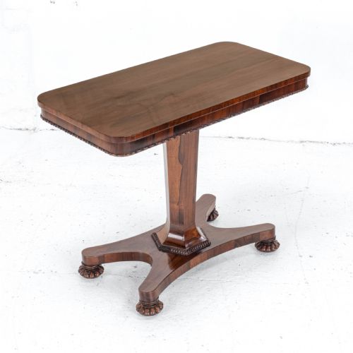 WILLIAM IV ROSEWOOD PEDESTAL SIDE CONSOLE TABLE C1835 OCCASIONAL VICTORIAN - ADDITIONAL PHOTO 2