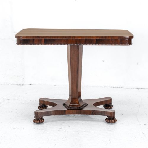 WILLIAM IV ROSEWOOD PEDESTAL SIDE CONSOLE TABLE C1835 OCCASIONAL VICTORIAN - ADDITIONAL PHOTO 6