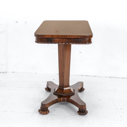 WILLIAM IV ROSEWOOD PEDESTAL SIDE CONSOLE TABLE C1835 OCCASIONAL VICTORIAN - ADDITIONAL PHOTO 10