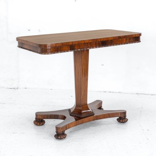 WILLIAM IV ROSEWOOD PEDESTAL SIDE CONSOLE TABLE C1835 OCCASIONAL VICTORIAN - ADDITIONAL PHOTO 11