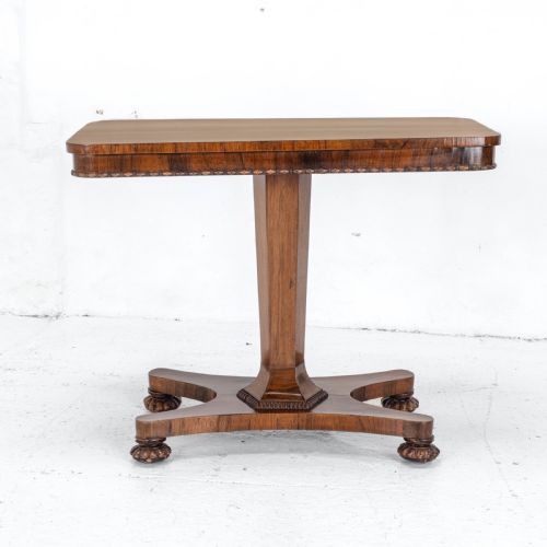WILLIAM IV ROSEWOOD PEDESTAL SIDE CONSOLE TABLE C1835 OCCASIONAL VICTORIAN - ADDITIONAL PHOTO 12