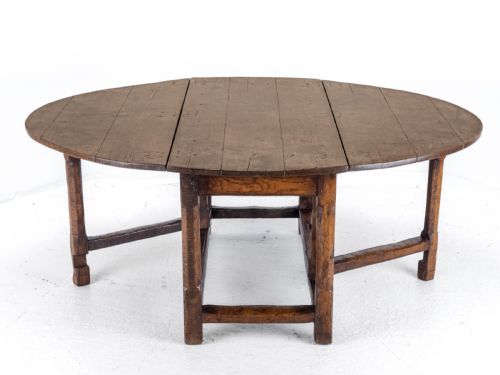 LATE C17TH EARLY C18TH OAK GATELEG DROP LEAF COUNTRY DINING TABLE 8 SEATER - ADDITIONAL PHOTO 15