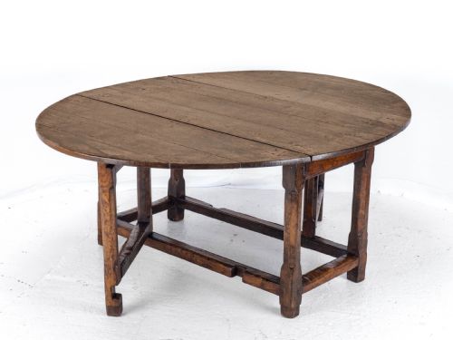 LATE C17TH EARLY C18TH OAK GATELEG DROP LEAF COUNTRY DINING TABLE 8 SEATER - ADDITIONAL PHOTO 18