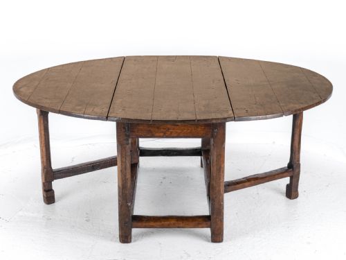 LATE C17TH EARLY C18TH OAK GATELEG DROP LEAF COUNTRY DINING TABLE 8 SEATER - ADDITIONAL PHOTO 19