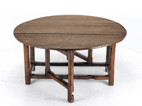 LATE C17TH EARLY C18TH OAK GATELEG DROP LEAF COUNTRY DINING TABLE 8 SEATER - ADDITIONAL PHOTO 20