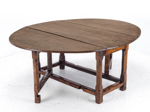 LATE C17TH EARLY C18TH OAK GATELEG DROP LEAF COUNTRY DINING TABLE 8 SEATER - ADDITIONAL PHOTO 21