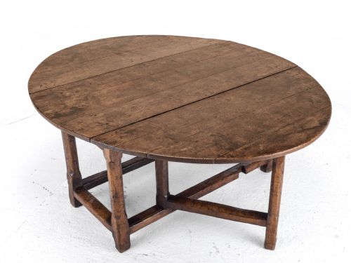 LATE C17TH EARLY C18TH OAK GATELEG DROP LEAF COUNTRY DINING TABLE 8 SEATER - ADDITIONAL PHOTO 22