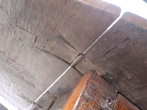 LATE C17TH EARLY C18TH OAK GATELEG DROP LEAF COUNTRY DINING TABLE 8 SEATER - ADDITIONAL PHOTO 26