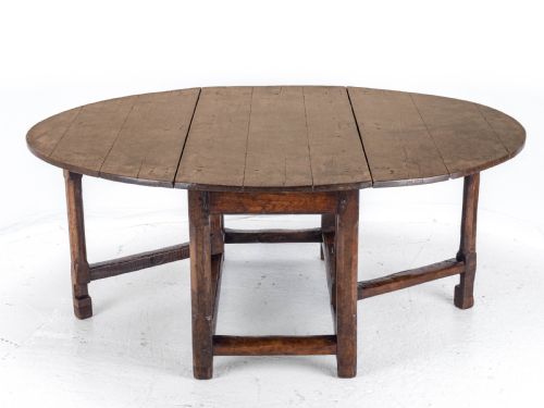 LATE C17TH EARLY C18TH OAK GATELEG DROP LEAF COUNTRY DINING TABLE 8 SEATER - ADDITIONAL PHOTO 28