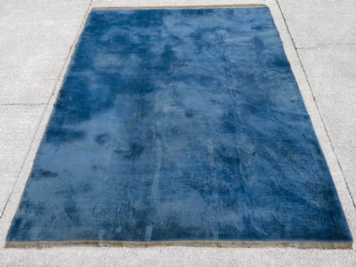CHINESE ART DECO MONOCHROME SOLID CARVED CARPET C1930 12'6X9'6 364X270CM RUG - ADDITIONAL PHOTO 2