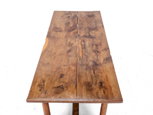 YEW WOOD C17TH STYLE COUNTRY REFECTORY DINING TABLE - ADDITIONAL PHOTO 2