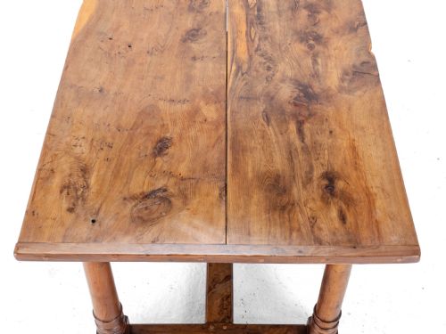 YEW WOOD C17TH STYLE COUNTRY REFECTORY DINING TABLE - ADDITIONAL PHOTO 16