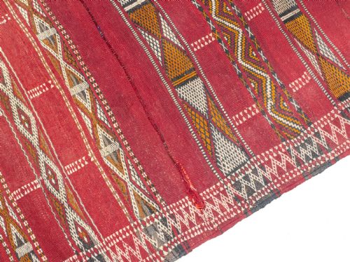 MOROCCAN FLAT WEAVE RUG 9'5X5' 287X1525CM KILIM CARPET - ADDITIONAL PHOTO 7