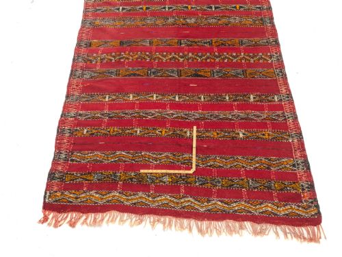 MOROCCAN FLAT WEAVE RUG 9'5X5' 287X1525CM KILIM CARPET - ADDITIONAL PHOTO 9