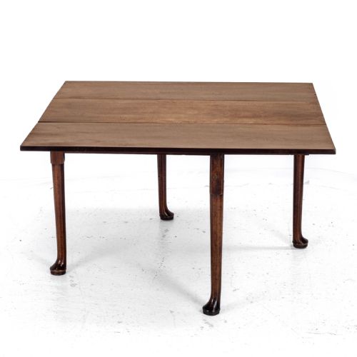 GEORGE II MAHOGANY DROP LEAF PAD FOOT DINING TABLE C1750 GEORGIAN - ADDITIONAL PHOTO 6