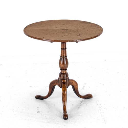 C18TH BURR ELM TRIPOD SUPPER TABLE COUNTRY GEORGIAN GEORGE III - ADDITIONAL PHOTO 1