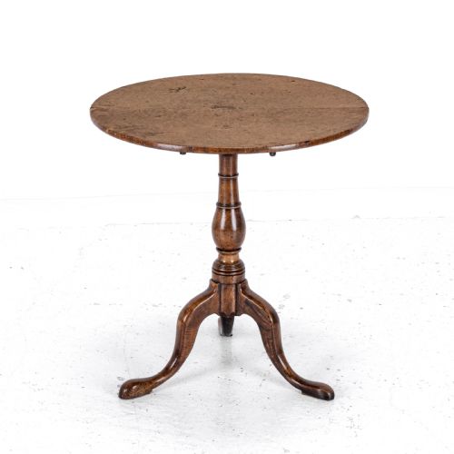 C18TH BURR ELM TRIPOD SUPPER TABLE COUNTRY GEORGIAN GEORGE III - ADDITIONAL PHOTO 3