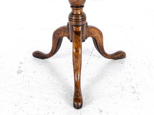 C18TH BURR ELM TRIPOD SUPPER TABLE COUNTRY GEORGIAN GEORGE III - ADDITIONAL PHOTO 9