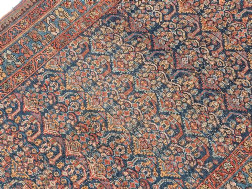 NORTHWEST PERSIAN HAMADAN RUG LATE C19TH 7'1 X 3'9 216X115CM CARPET - ADDITIONAL PHOTO 6