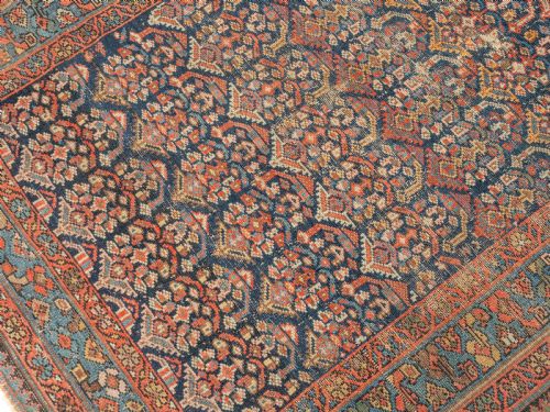 NORTHWEST PERSIAN HAMADAN RUG LATE C19TH 7'1 X 3'9 216X115CM CARPET - ADDITIONAL PHOTO 8