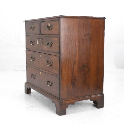 ELM GEORGIAN CHEST OF DRAWERS C1760 GEORGE III COUNTRY - ADDITIONAL PHOTO 19