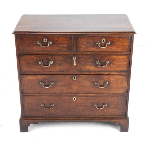 ELM GEORGIAN CHEST OF DRAWERS C1760 GEORGE III COUNTRY - ADDITIONAL PHOTO 20