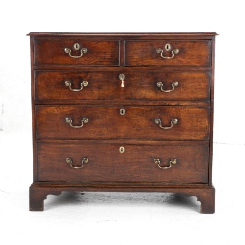 ELM GEORGIAN CHEST OF DRAWERS C1760 GEORGE III COUNTRY - ADDITIONAL PHOTO 21