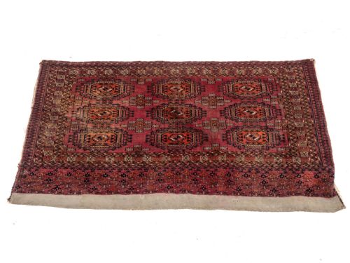 C19TH PAIR OF TEKKE CHUVALS TURKMEN RUGS 3' X 5'1 91X154CM ANTIQUE TURKMEN - ADDITIONAL PHOTO 6