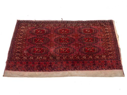 C19TH PAIR OF TEKKE CHUVALS TURKMEN RUGS 3' X 5'1 91X154CM ANTIQUE TURKMEN - ADDITIONAL PHOTO 7