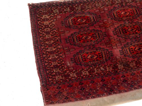 C19TH PAIR OF TEKKE CHUVALS TURKMEN RUGS 3' X 5'1 91X154CM ANTIQUE TURKMEN - ADDITIONAL PHOTO 12
