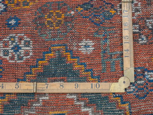 ANTIQUE KAZAK CAUCASIAN RUG LATE C19TH 4'2 X 2'8 127X815CM - ADDITIONAL PHOTO 8