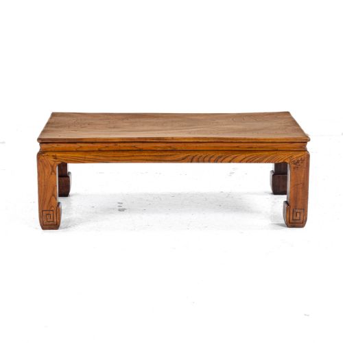 CHINESE ELM KANG TABLE EARLY C20TH LOW COFFEE OPIUM QING - ADDITIONAL PHOTO 4