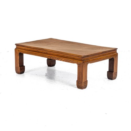 CHINESE ELM KANG TABLE EARLY C20TH LOW COFFEE OPIUM QING - ADDITIONAL PHOTO 5