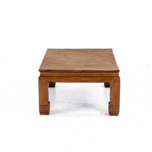 CHINESE ELM KANG TABLE EARLY C20TH LOW COFFEE OPIUM QING - ADDITIONAL PHOTO 6