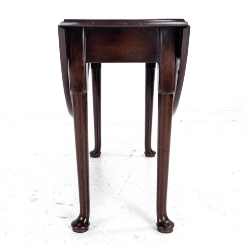 GEORGE II MAHOGANY OVAL ROUND DROP LEAF PAD FOOT DINING BREAKFAST TABLE C1740 - ADDITIONAL PHOTO 14