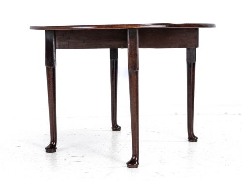 GEORGE II MAHOGANY OVAL ROUND DROP LEAF PAD FOOT DINING BREAKFAST TABLE C1740 - ADDITIONAL PHOTO 15