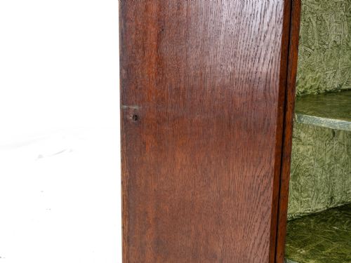C18TH GEORGIAN OAK BOW FRONT CORNER CABINET WALL MOUNTED GEORGE III - ADDITIONAL PHOTO 17
