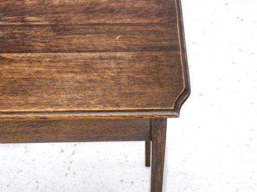 ARTS CRAFTS STYLE EDWARDIAN OAK SMALL OCCASIONAL WINE TABLE C1910 SIDE - ADDITIONAL PHOTO 8