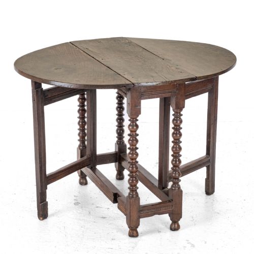 c17th later oak small gateleg dropleaf table dining occasional breakfast - CATEGORY: ANTIQUE TABLES - DATED 17TH CENTURY
