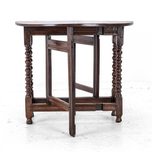 C17TH LATER OAK SMALL GATELEG DROPLEAF TABLE DINING OCCASIONAL BREAKFAST - ADDITIONAL PHOTO 11