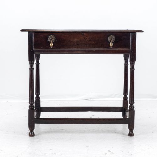 early c18th george i oak country side table with drawer georgian - CATEGORY: ANTIQUE TABLES - DATED 18TH CENTURY