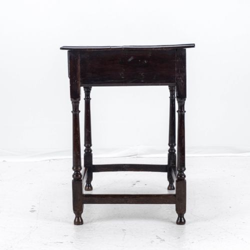 EARLY C18TH GEORGE I OAK COUNTRY SIDE TABLE WITH DRAWER GEORGIAN - ADDITIONAL PHOTO 4