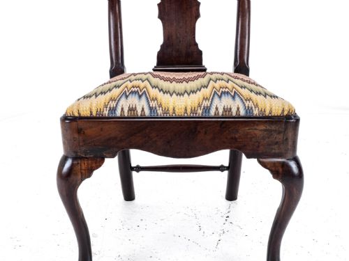 GEORGE II MAHOGANY SIDEDINING CHAIR C1730 QUEEN ANNE GEORGIAN CARVED CABRIOLE LEGS - ADDITIONAL PHOTO 13