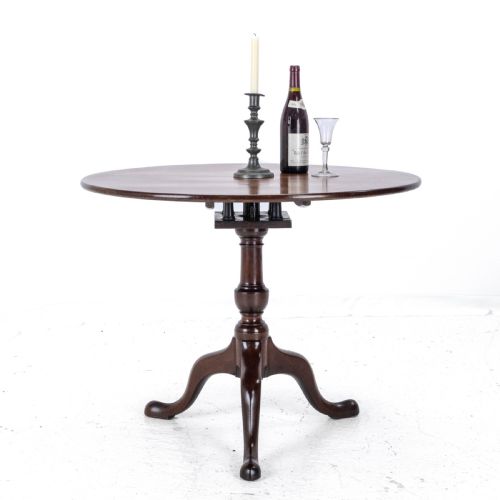 GEORGIAN C18TH MAHOGANY BIRDCAGE TRIPOD SUPPER TABLE GEORGE III - ADDITIONAL PHOTO 3