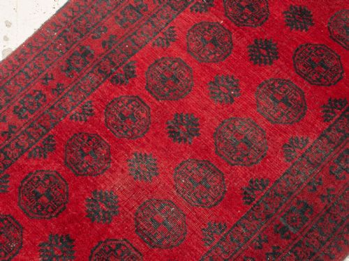 AFGHAN TURKMEN BOKHARA TEKKE RUG C1930 6'2 X 3'5 188X104CM BUKHARA TURKOMEN - ADDITIONAL PHOTO 6